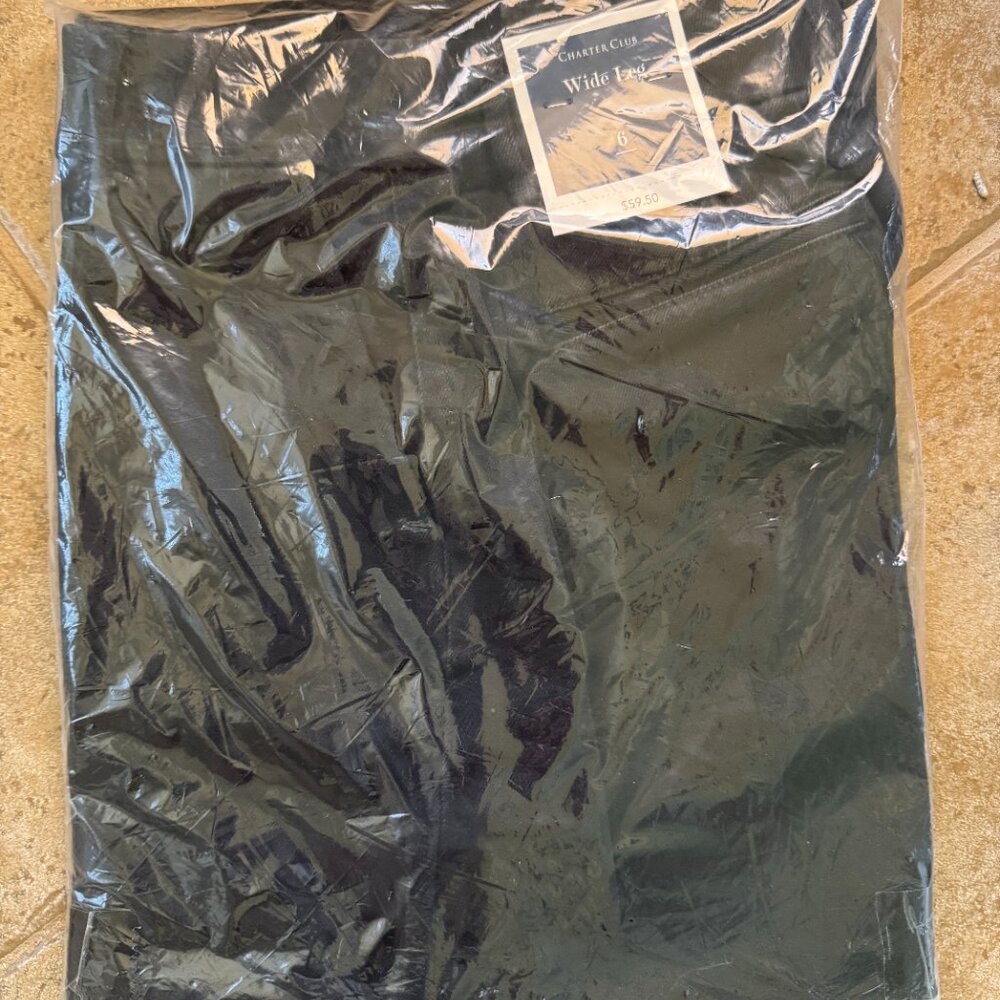 New Charter Club Women's High-Rise Wide-Leg Black Jeans Size 6 - Picture 2 of 7